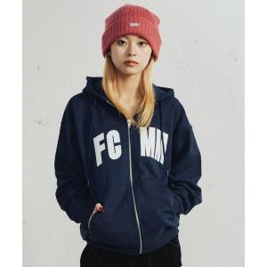 「FCMM」 ジップアップパーカー LARGE ネイビー メンズ