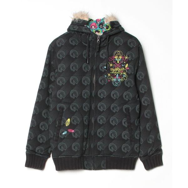 「BILLABONG」 刺繍ブルゾン M ブラック メンズ