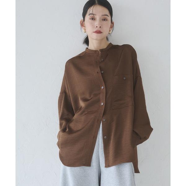 「hunch」 長袖シャツ FREE ブラウン レディース