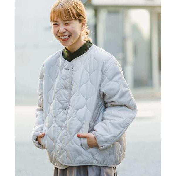 「ITEMS URBANRESEARCH」 ノーカラージャケット FREE ベージュ系その他 レディ...