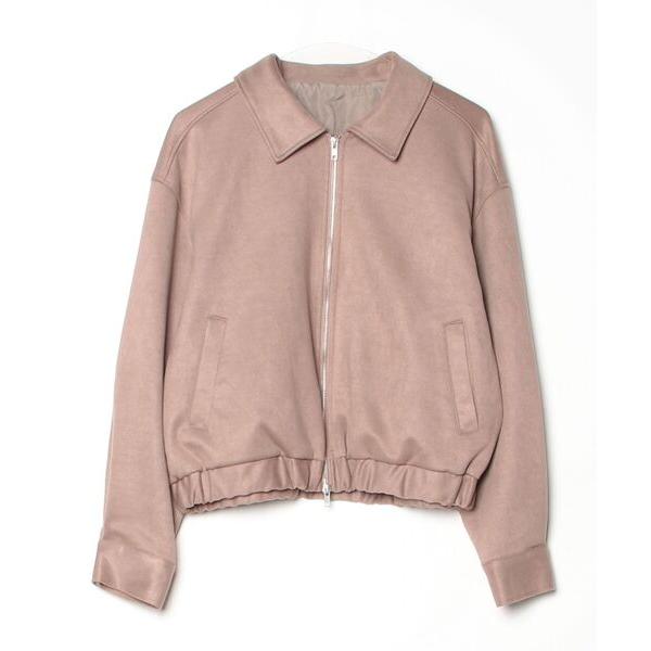 「r.」 ブルゾン FREE グレイッシュベージュ レディース