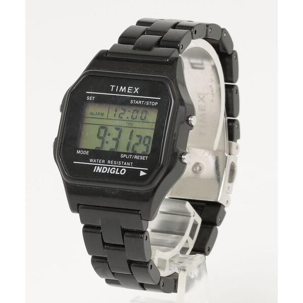 「TIMEX」 デジタル腕時計 FREE ブラック メンズ