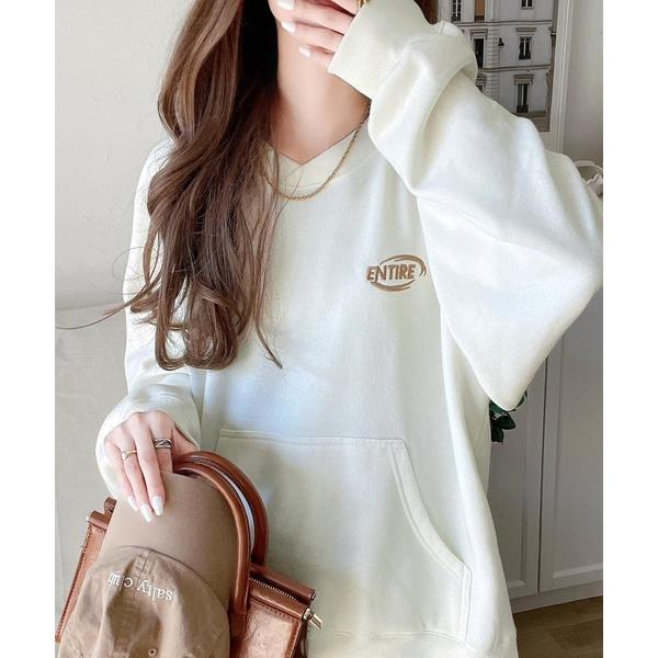 「Java」 スウェットカットソー MEDIUM オフホワイト レディース