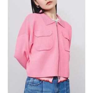 カーディガン POCKET ZIP CARDIGAN レディース