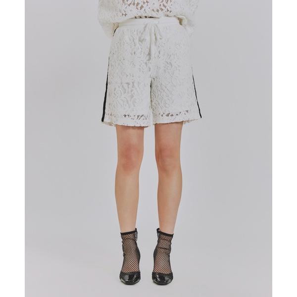 ハーフパンツ パンツ 短パン SPレースロゴハーフパンツ レディース