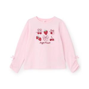 イチゴチェリー長袖Tシャツ キッズ