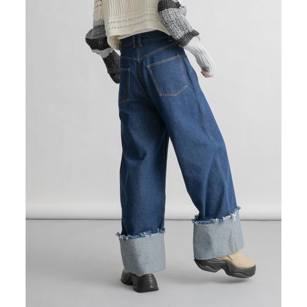 「KBF」 デニムパンツ 34 ブルー レディース