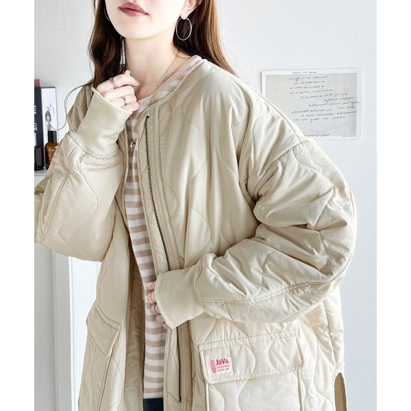 「Java」 キルティングブルゾン SMALL アイボリー レディース