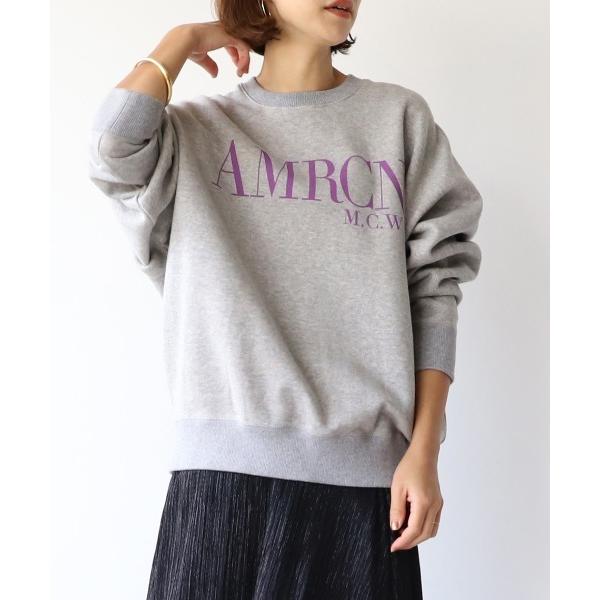 「AMERICANA」 スウェットカットソー FREE グレー レディース