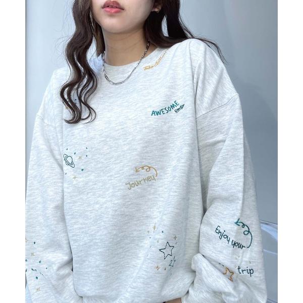 「AS KNOW AS plus」 スウェットカットソー FREE オートミール レディース