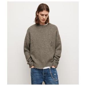 「ALLSAINTS」 長袖ニット X-SMALL ブラウン系その他 メンズ
