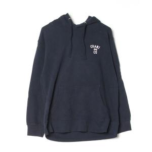 「CHARI&CO」 ワンポイントプルオーバーパーカー X-LARGE ネイビー メンズ