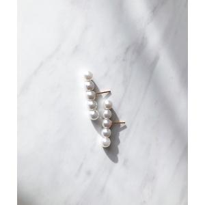 ピアス 5粒パールモチーフピアス レディース