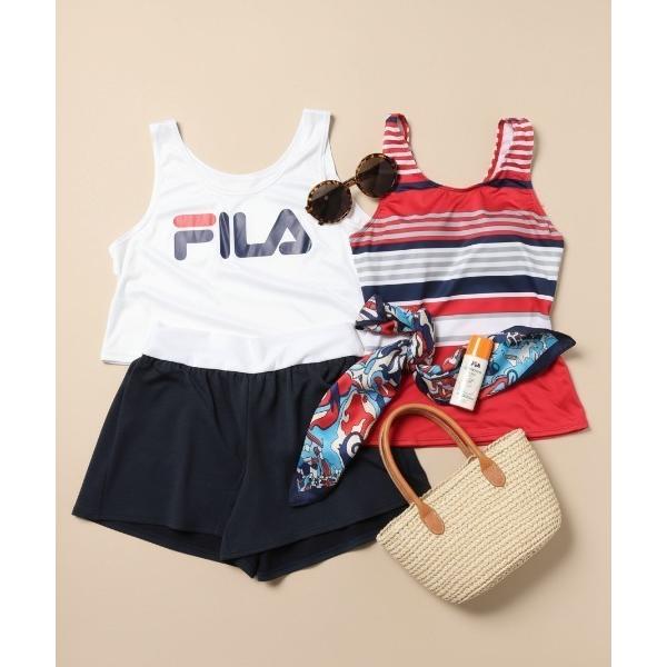 水着 「FILA/フィラ」タンキニ４点セット  水陸両用　タンクトップ型ラッシュガード　ボードショー...