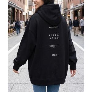 パーカー 「BILLABONG/ビラボン」BIG LOOSE PARKA/バックプリント　プルオーバーパーカー レディース