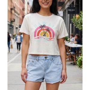 tシャツ 「RIP CURL リップカール」レディースプリント  クロップTシャツ レディース