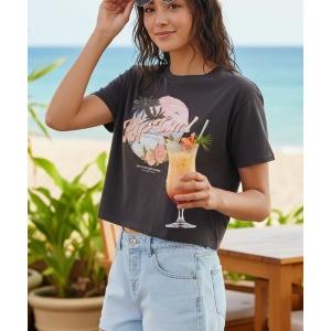 tシャツ 「RIP CURL リップカール」レディース　ショート丈　クロップド 半袖Tシャツ レディース