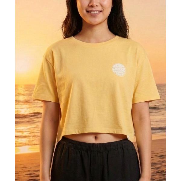 tシャツ 半袖 「RIP CURL リップカール」WETTIE ICON TEE II/ショート丈(...