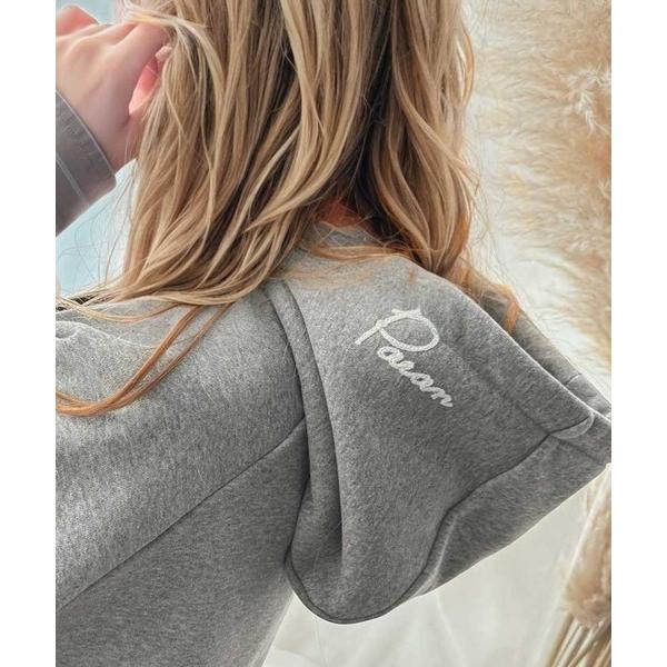 「Java」 プルオーバーパーカー SMALL 杢グレー レディース