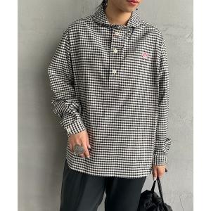 「DANTON」 長袖シャツ 36 ブラック レディース