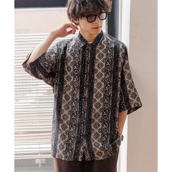 「RAGEBLUE」 半袖シャツ MEDIUM ベージュ メンズ
