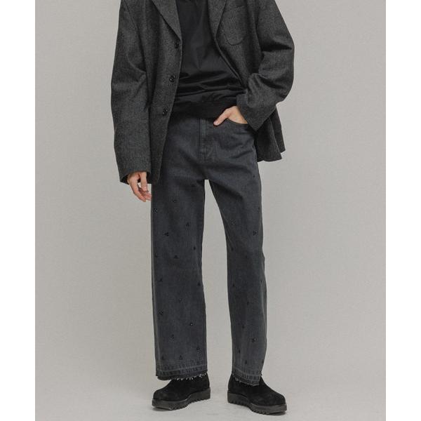 「M TO R」 デニムパンツ 36 スミクロ レディース