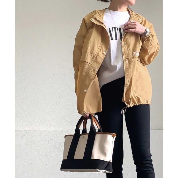 「Java」 ナイロンブルゾン LARGE ベージュ レディース