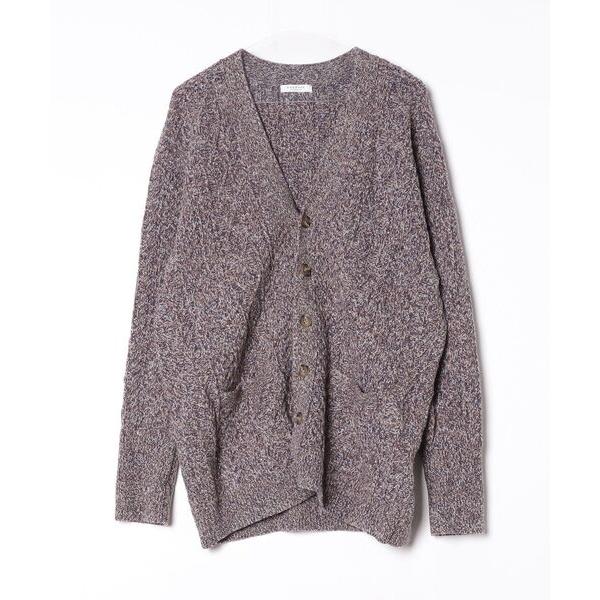 「TOMORROWLAND」 ニットカーディガン S パープル レディース