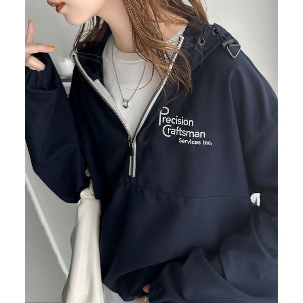 「Java」 ブルゾン LARGE ネイビー レディース