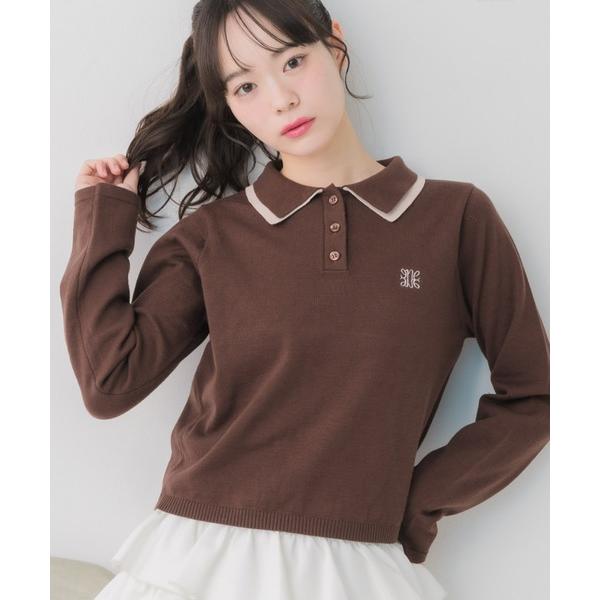ニット セーター 2枚襟ポロNTPO レディース