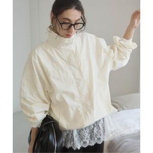 ブルゾン アウター スタンドカラーナイロンブルゾン レディース