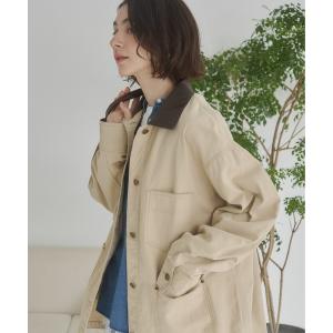 カバーオール レザーカラー カバーオール ジャケット / ハンティングジャケット レディース