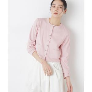 カーディガン 強撚コットンコンパクトカーディガン レディース