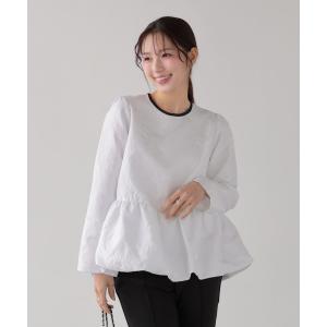 ジャガード裾バルーントップス レディース