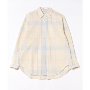 ブラウス シャツ the EDITOR SHIRT (PALE PLAID) レディース