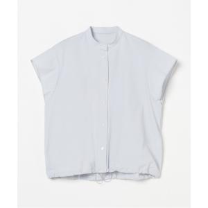 ブラウス シャツ 半袖 FRENCH SLEEVE DRAWSTRING SHIRT レディース
