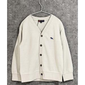 カーディガン  「POLO CHAMPS/ポロチャンプス」 無地 ワンポイント刺繍　カーディガン キッズ 子供服 男の子 女の子