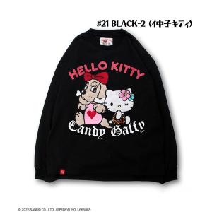 tシャツ GALFY（ガルフィー）キティガルTee/コラボ/ビッグロンT/日焼けキティ メンズ レディース