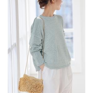 ニット セーター 「追加」テープヤーンルーズプルオーバー レディース