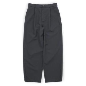スラックス 「ATON」 WOOL TROPICAL LOOSE FIT PANTS メンズ レディース