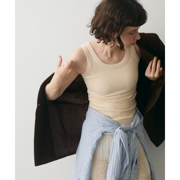 タンクトップ ノースリーブ amesuri rib tank/アメスリリブタンク レディース