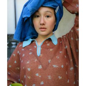 ニット セーター 花や実や葉のシアースキッパーニット レディース メンズ