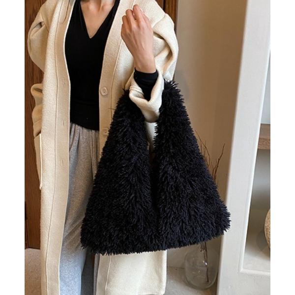 トートバッグ もこもこトートバッグ レディース