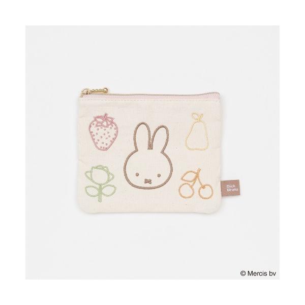 ポーチ BRUNA COLORFUL LINE ミニフラットポーチ レディース