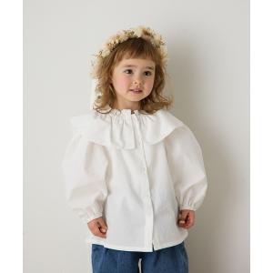 ブラウス シャツ ビックカラーブラウス キッズ 子供服 女の子