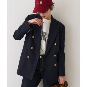 ジャケット テーラードジャケット メンズライクダブルジャケット レディース