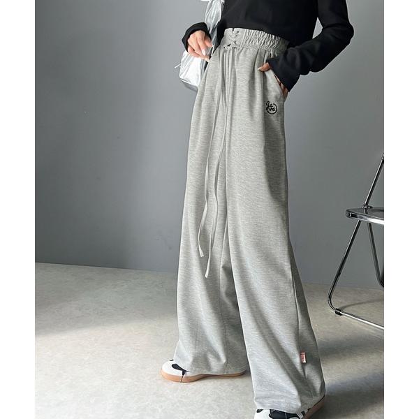 「Java」 スウェットパンツ LARGE 杢グレー レディース