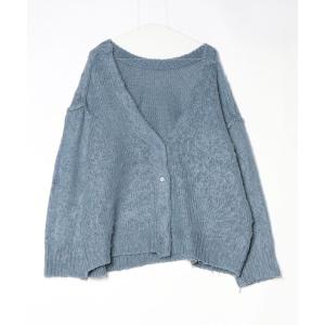 「FREAK'S STORE」 ニットカーディガン FREE ブルー レディース