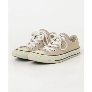 「CONVERSE」 ローカットスニーカー 22.5cm ベージュ レディース