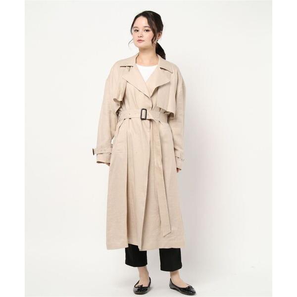 「N.O.R.C」 トレンチコート S ライトベージュ レディース